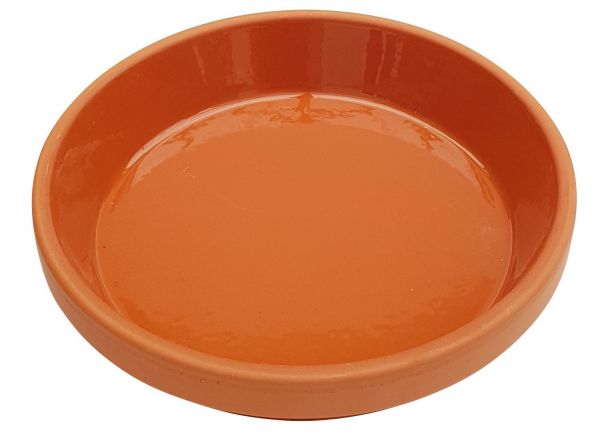 Food Bowl made of clay, glazed inside - 24 cm