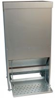 Feeder with footboard 30 L - galvanized