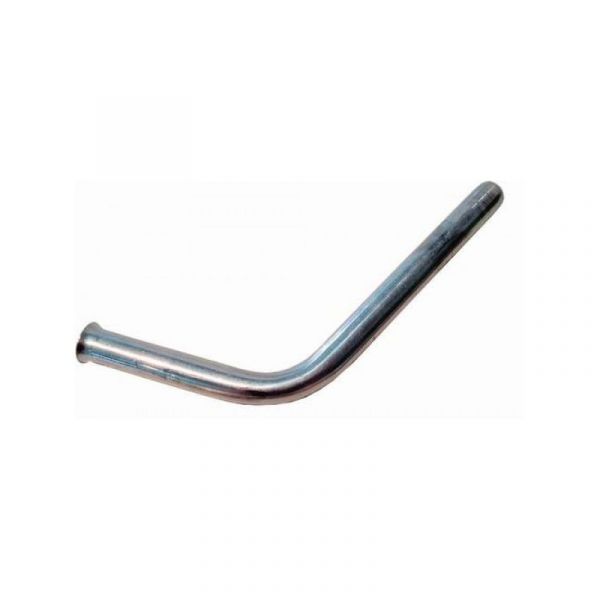 Bent stainless steel tube, with ball